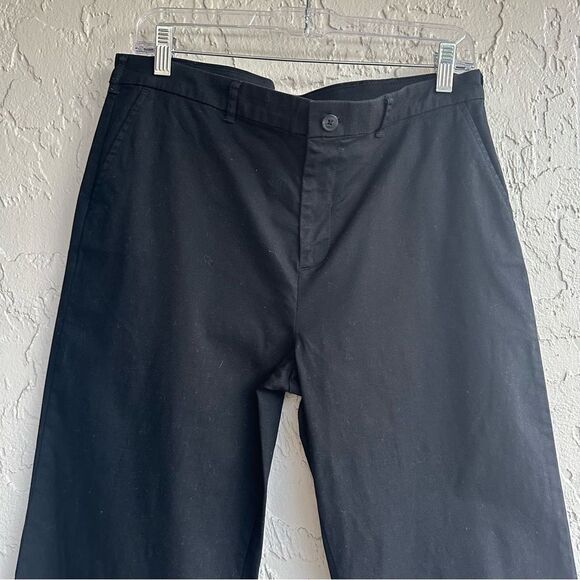 ATM ANTHONY THOMAS MELILLO Pant Women 10 Wide Leg Black Minimalist Office Casual - Picture 2 of 10